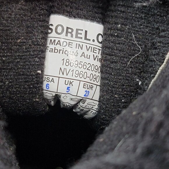 Sorel Kids Boys Winter Commander Boots Black Snow Insulated Sledding Toddler 6 - Picture 6 of 7